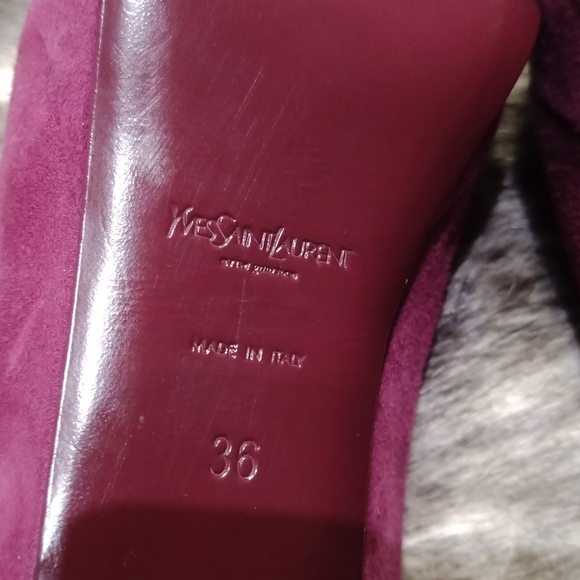 Yves Saint Laurent suede heels - Picture 7 of 16